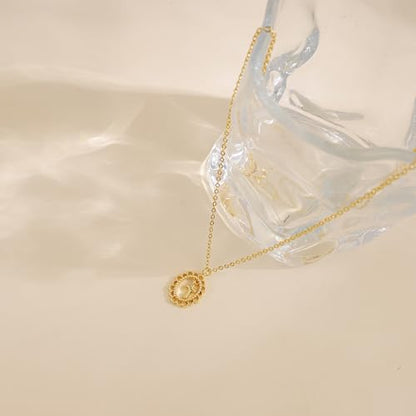 Cross Necklace for Women,Dainty 14k Gold Plated Pendant Necklaces - color: Gold-10