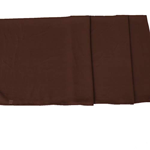 LMVERNA Solid Color Bubble Chiffon Scarf for Women Fashion Soft Hijab Long Scarfs Wrap Scarves - color: Brown