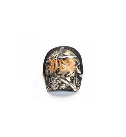 Affliction Men's Baseball Cap, Gothic Style, Embroidered Pattern - color: Camo