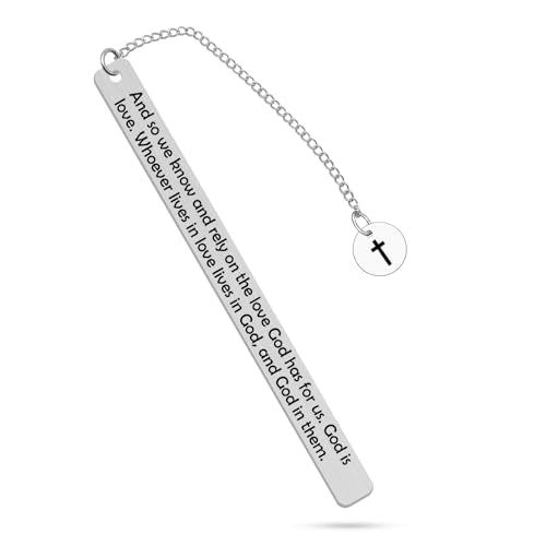 Christian Bookmarks Stainless Steel Bible Verse Bookmark for Women Men Bible Verse Inspirational Bookmarks Scripture Inspirational Religious Book Mark Markers Faith Gifts