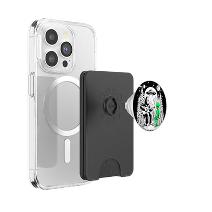 Bigfoot Plays Guitar Sasquatch Camping Big Foot UFO Alien PopSockets PopWallet for MagSafe - style: Magnetic PopWallet