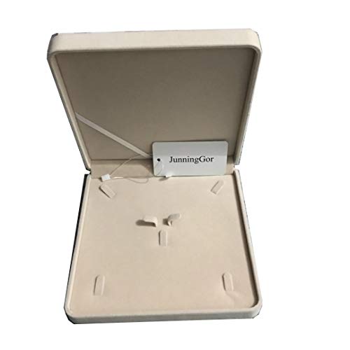 Jewelry Set Velvet Box Necklace Earring Ring Necklace Bracelet Gift Display Case Wedding Jewelry Storage Holder (Beige) - color: Beige