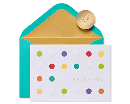Papyrus Blank Thank You Cards with Envelopes, Bold Dots (12-Count) - color: Bold Dots