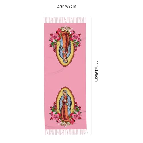 Prayer Shawls and Wraps for Women, Jesus Christian Gifts Bible Scarf Super Soft Fashion Shawl With Tassel - color: Color5