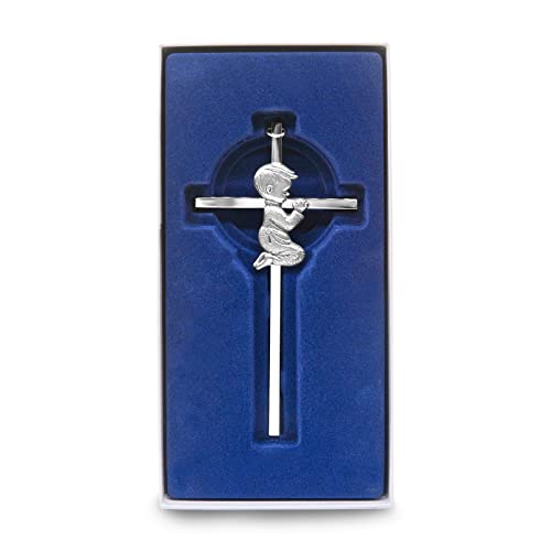 CHIMUYU Boy Girl Cross Wall Decor Baptism Gifts for Boys, Girls, Kids, Christening, First Holy Communion, Baby Shower, Birthday, Catholic Gift (Boy, 1) - style: Boy
