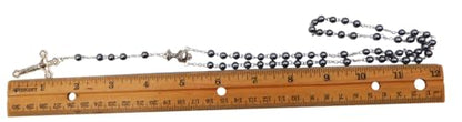 Westmon Works First Holy Communion Rosary Beads with Metal Crucifix & Center for Him Deluxe Set with Gift Bag