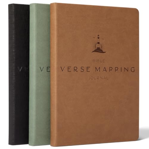 Graceful By Design Bible Verse Mapping Journal, Vegan Leather - color: Desert Brown