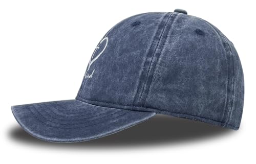 Cross Embroidered Hat for Men Women Dad Trucker Baseball Cap Adjustable - color: Love Cross Blue