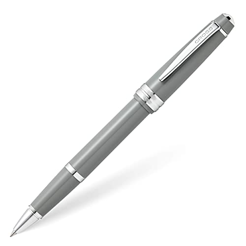 Cross Bailey Light Rollerball Pen, Polished Gray, Medium Point, Black Ink - color: Polished Gray