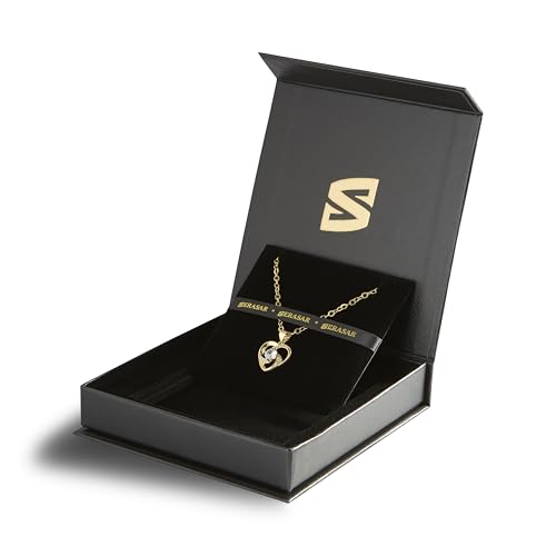 SERASAR Premium Necklace Women| 316L Stainless-Steel | 18 Carat - color: Gold, style: Emotion