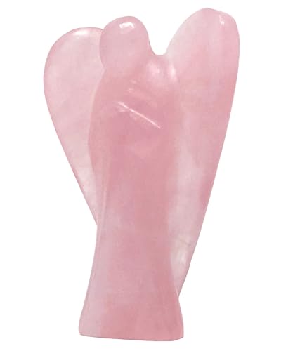 Nelson Creations 2 Inch Rose Quartz Guardian Angel Figurine - color: Rose Quartz