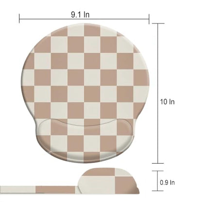 Ergonomic Mouse Pad with Wrist Support,Gaming Mousepad with with Non-Slip - color: Round-D3