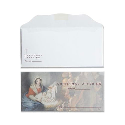 Christmas Offering Envelopes for Church | 3" x 6 5/16" | Pack of 100