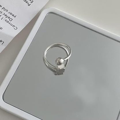 Handmade Rings 925 Sterling Silver Band Ring Adjustable Open Knuckle Rings Thumb Ring Statement Rings for Women Minimalist Jewelry - color: Pattern 7
