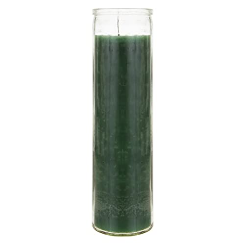 Mega Candles Unscented Devotional Vigil Prayer Wax Candle 3 Count 2" x 8" - color: Green, size: 3 Pieces