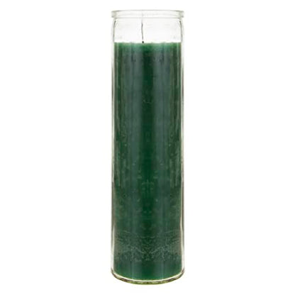 Mega Candles Unscented Devotional Vigil Prayer Wax Candle 6 Count 2" x 8" - color: Green, size: 6 Pieces