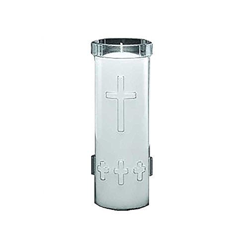 Cathedral 7 Day Sanctuary Candle in Unbreakable Plastic Candle Divine Presence - 24 Pieces