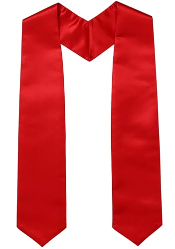 Newrara Graduation Stole - color: Red
