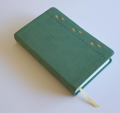 Biblia RVR 1960 Letra gigante símil piel verde con pájaros (Edición cantos pintados) / Spanish Bible RVR 1960 Giant Print Handy Size Leathersoft Green (Spanish Edition)