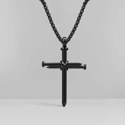 Cross Necklace for Men Boys Birthday Valentine's Day Christmas Christian Baptism Gifts - style: Son