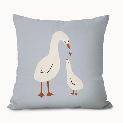 Nursery Decor Pillow Covers 18x18,Kids Room Throw Pillow Cover - color: Goose