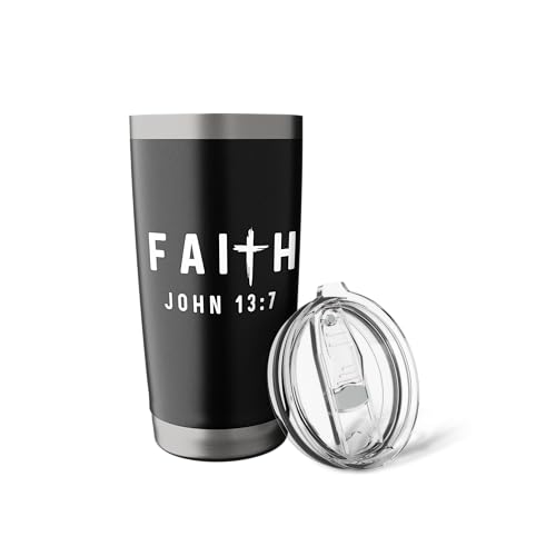 John 13:7 13 7 Faith God Jesus Christian Do Not Understand Stainless Steel Insulated Tumbler - color: Black