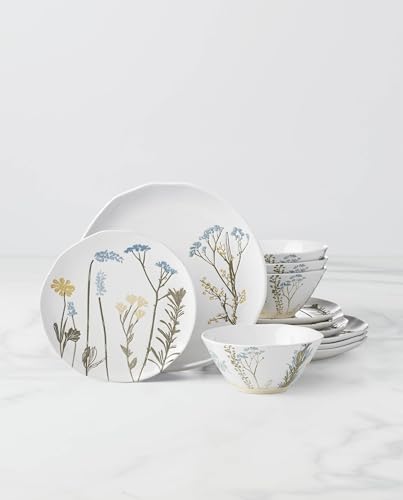 Lenox Wildflowers Stoneware 12-Piece Dinnerware Set for 4 - style: 12-Piece Dinnerware Set