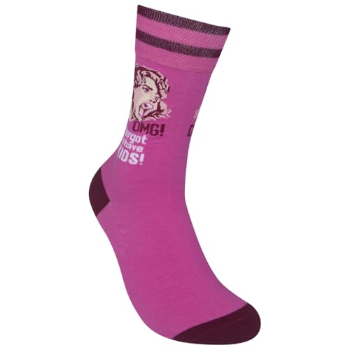 FUNATIC Crazy Socks with Funny Sayings - Novelty Gift for Men, Women, Adult - color: Omg I Forgot to Have Kids