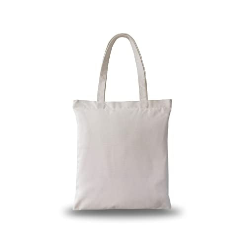 Canvas Zipper Tote - 14"x16" White Plain Canvas Tote Bag Set - color: 1pcs White, size: 14"x16"