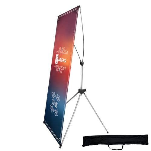 USCNC X Banner Stand Adjustable Fit Banner 23 x 63 to 32 x 78 Inch(STAND ONLY), Portable Travel Bag,Bigger,MoreAdaptableAdvertising,Stores, Tradeshow,Restaurant,Event,Birthday& Party (1 Pack) - size: 1 Pack