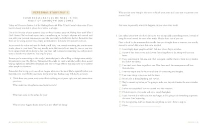 Making Peace with What I Can't Control Bible Study Guide plus Streaming Video: Find Relief from the Exhaustion of Overthinking, Trying to Fix Others, and Wanting to Figure It All Out