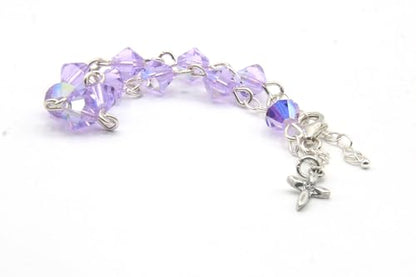 Catholic Communion Rosary Bracelet Created with Swarovski® Crystals, Glass - color: Alexandrite - June