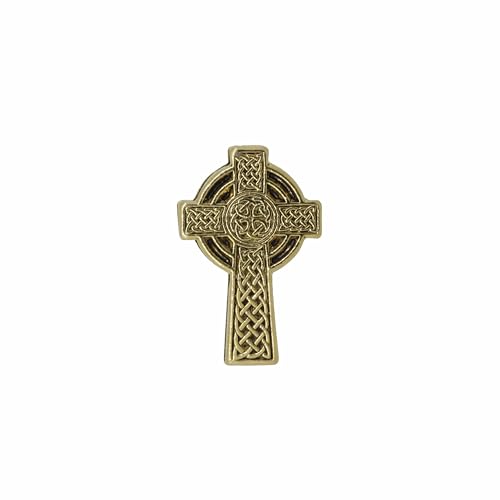 Jim Clift Design Celtic Cross Gold Lapel Pin
