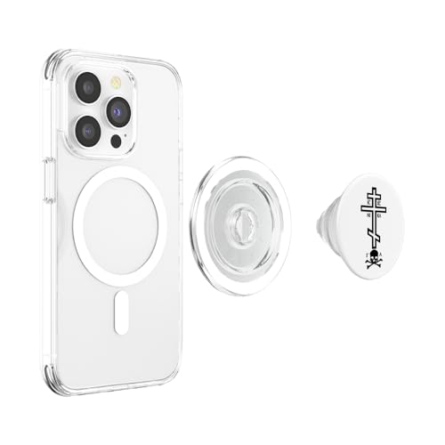 Eastern Orthodox Cross with Skull PopSockets PopGrip for MagSafe - style: Magnetic PopGrip