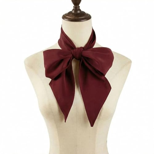 Unisex Renaissance Accessory Set with Scarf, Frilled Cravat, and Detachable Collar - color: Red