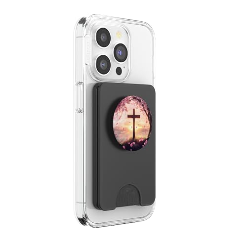Christian Cross PopSockets PopWallet for MagSafe - style: Magnetic PopWallet