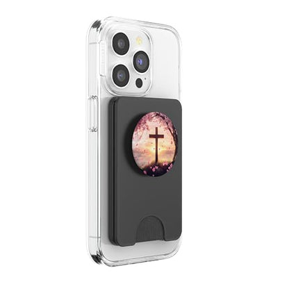 Christian Cross PopSockets PopWallet for MagSafe - style: Magnetic PopWallet