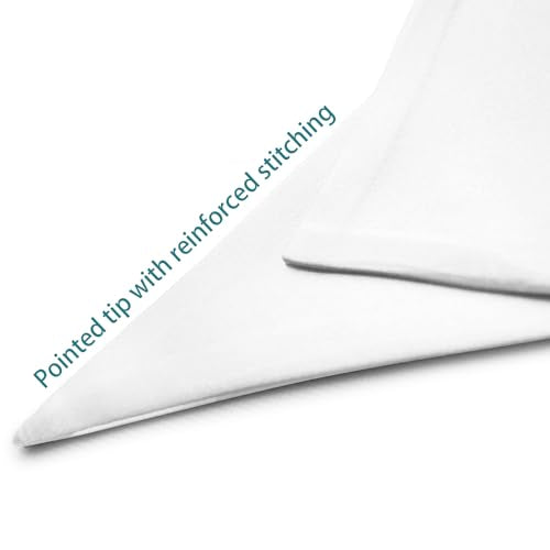 Premium Choir V Stole - Solid Color - Satin - Unisex - color: White