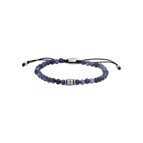 Fossil Men's Beaded Bracelet - color: Sodalite/Blue