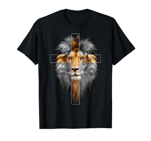 Jesus Lion of Judah | Christian T-Shirt - color: Black, size: Small