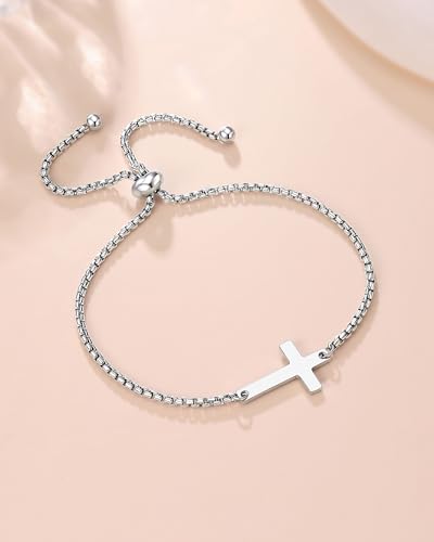 Cross Bracelet Baptism Confirmation Gifts for Girls Women - style: Baptism