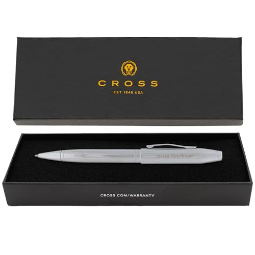 Cross Foundry Personalized Engraving Ballpoint Pen in Polished Chrome - color: Chrome