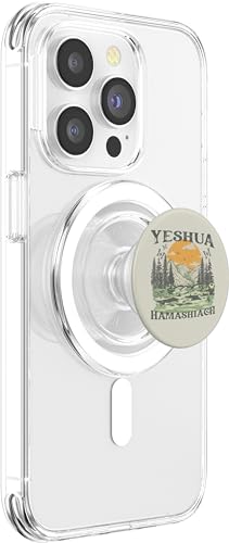 Yeshua Hamashiach Jesus Scripture Christian Bible Faith PopSockets MagSafe PopGrip for iPhone - style: MagSafe