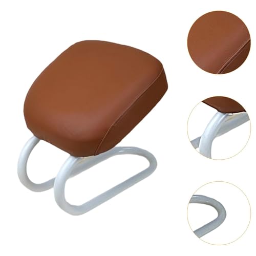 Colaxi Meditation Stool for Adults, Meditation Bench Kneeling Stool, Ergonomic Portable Chair with Anti Slip Cover, Adjustable Prayer Bench Seat for Home Studio Praying Yoga, Style D Brown - color: Style D Brown