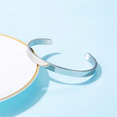 MUERDOU Inspirational Cuff Bracelet Bangle for Women Christian Bible Verse Bracelet Prayer Faith Religious Stainless Steel Bangle Gifts for Her - style: Keep Going