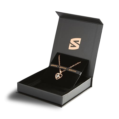 SERASAR Premium Necklace Women| 316L Stainless-Steel | 18 Carat - color: Rosegold, style: Emotion