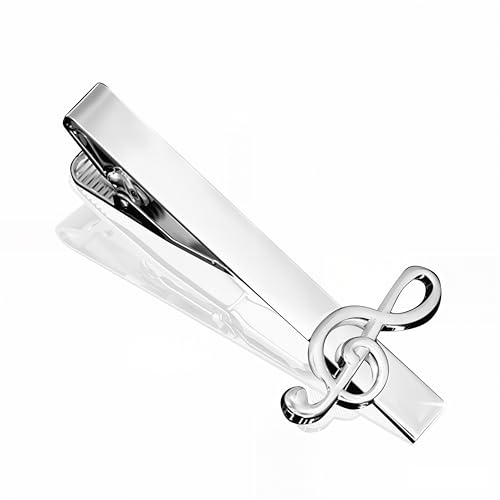 Tie Clips for Men, Tie Clip, Tie Bar, Tie Bars for Men, Silver Tie Tack Pins Unique, Mens Lapel Pins for Suits Shirts, Neck Tie Clasps for Women Boys Dad Father, Jewelry Accessories Gifts for Holiday - color: Silver Tie Clip F
