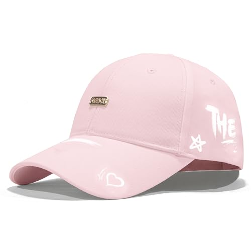 Baseball Cap for Women Men - Adjustable Size Hat - color: Pink