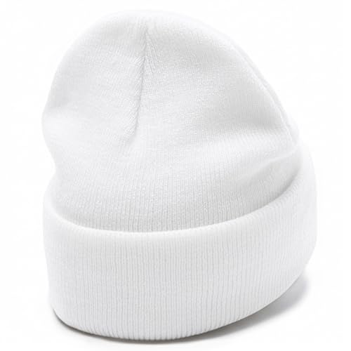 Christian Cross Beanie Hats for Men Women, Faith Winter Cuffed Hats, Religious Gifts for Thanksgiving Christmas New Years - color: White, style: Three Cross Flag