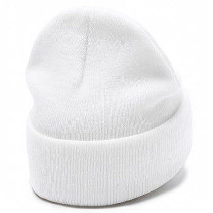Christian Cross Beanie Hats for Men Women, Faith Winter Cuffed Hats, Religious Gifts for Thanksgiving Christmas New Years - color: White, style: Three Cross Flag
